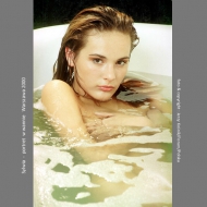 Sylwia - portrait  in the bath - 2000